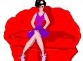red sofŕ