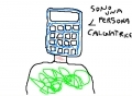 Una persona calcolatrice