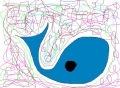 abstract english whale